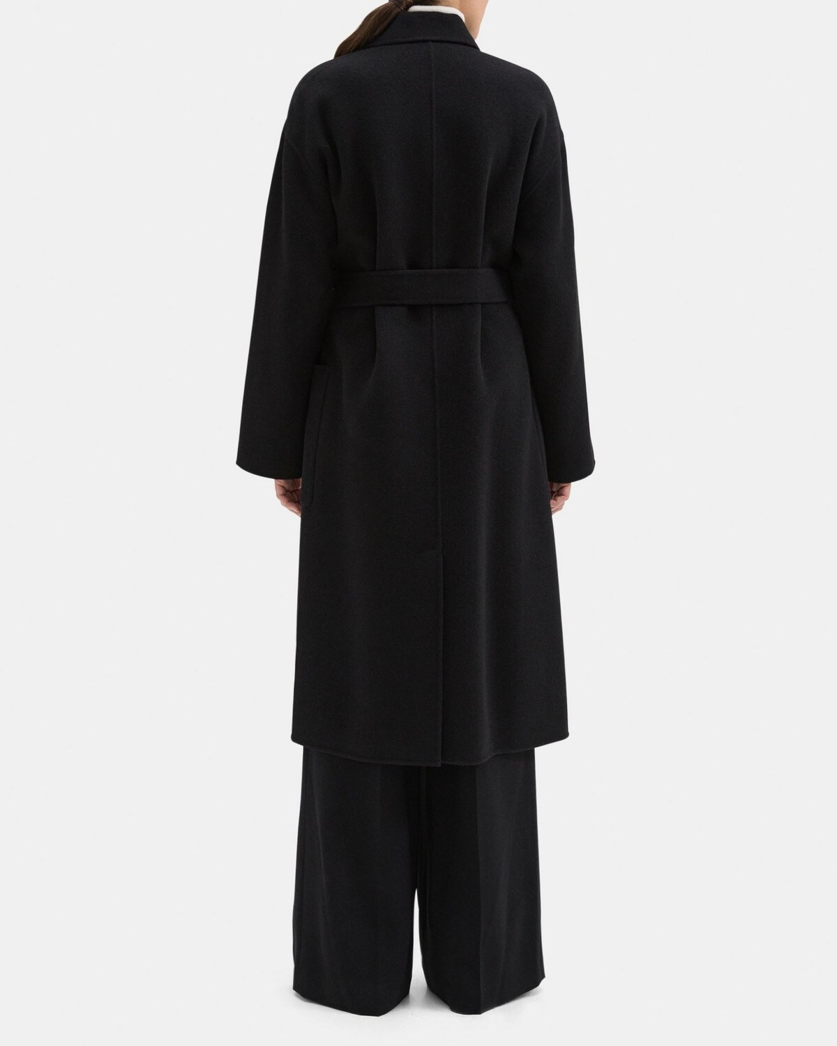 Robe Coat in Double-Face Wool-Cashmere | Theory Outlet