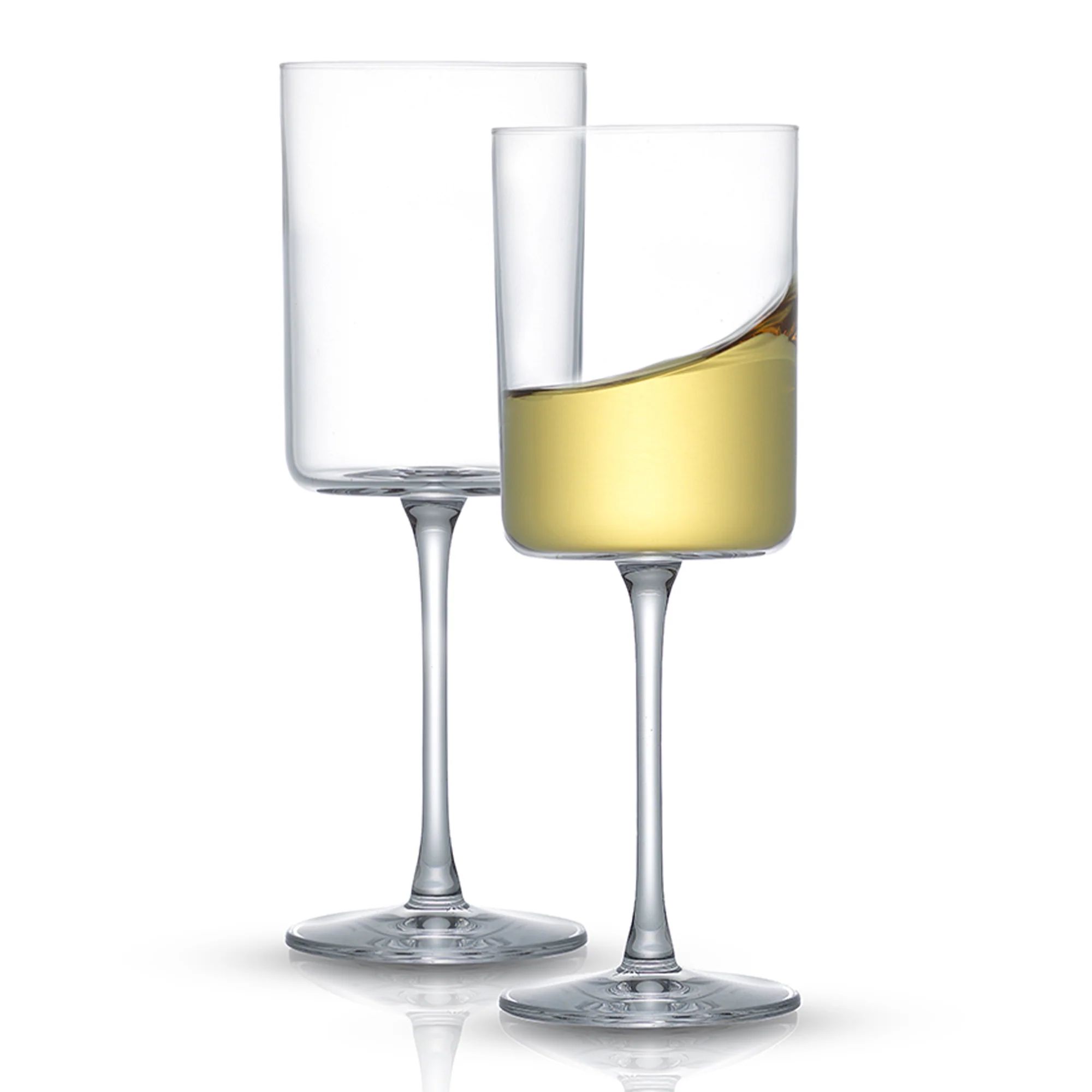 Claire White Wine Glasses | JoyJolt