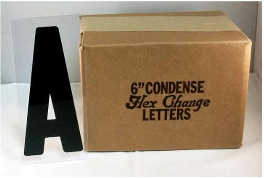 Sign Letter Depot, 6" on 6 7/8 inch Flexible Marquee Sign Letters for Portable Roadside Signs & R... | Amazon (US)