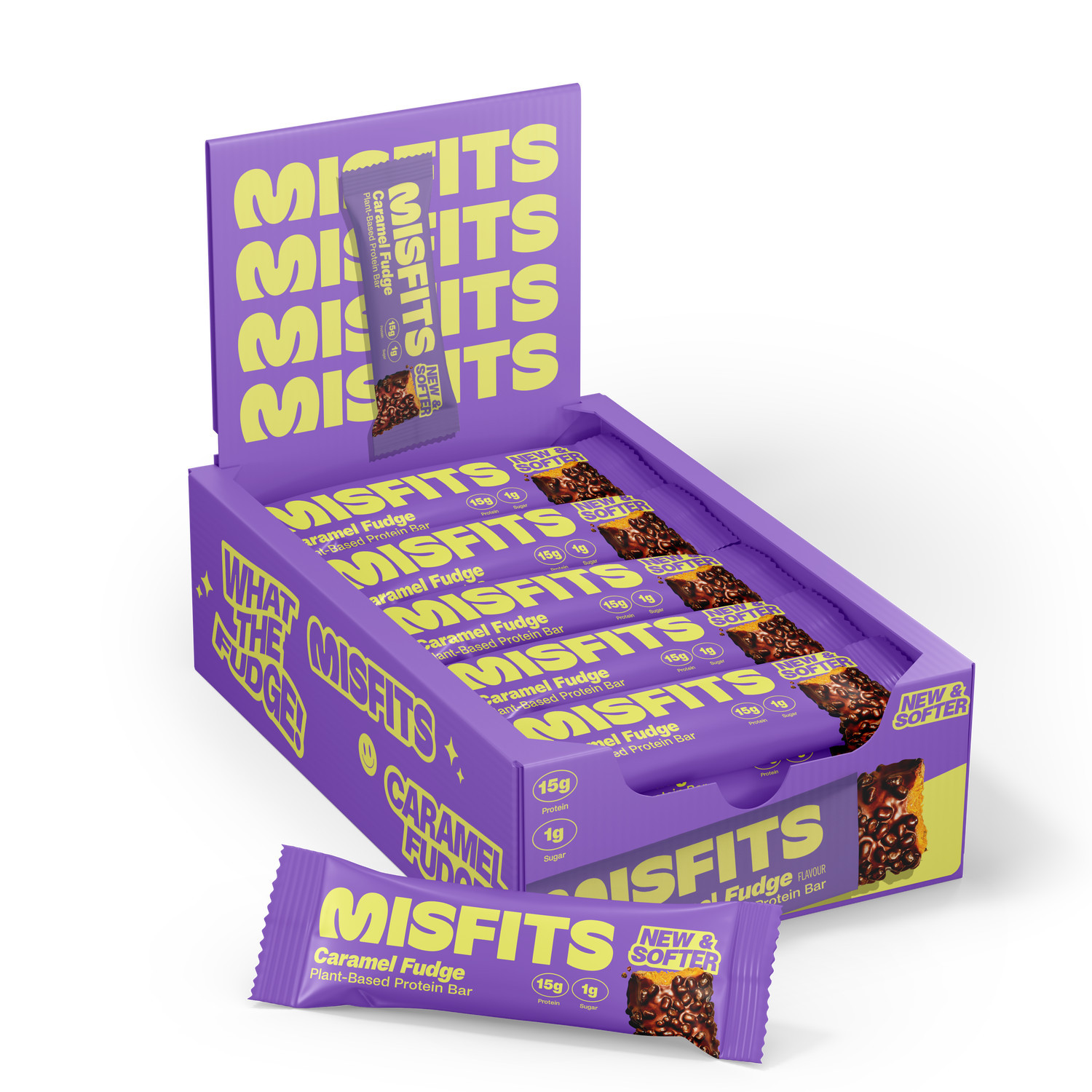 Plant-Based Protein Bar - Caramel Fudge (15 Bars) | GNC