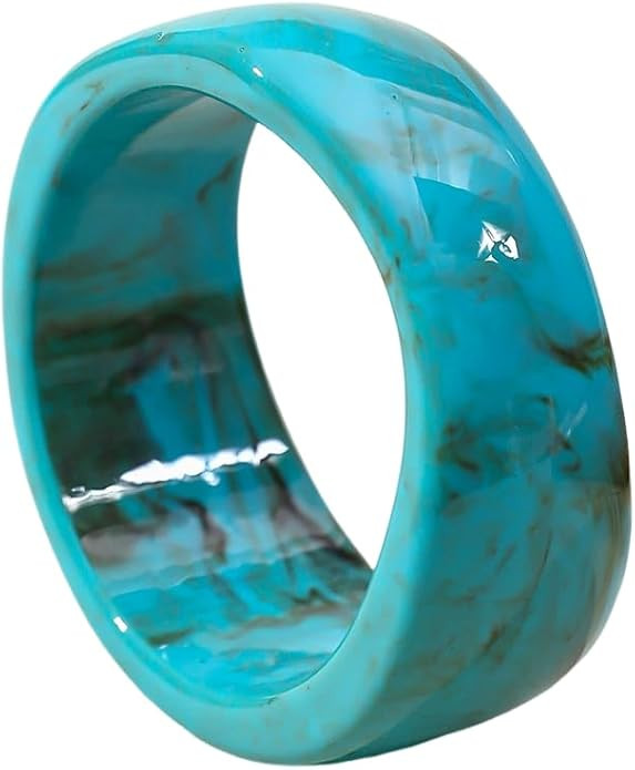 Bohemian Colorful Geometric Cuff Bangle Chunky Irregular Wide Bangle Bracelets Multiple Color Acr... | Amazon (US)