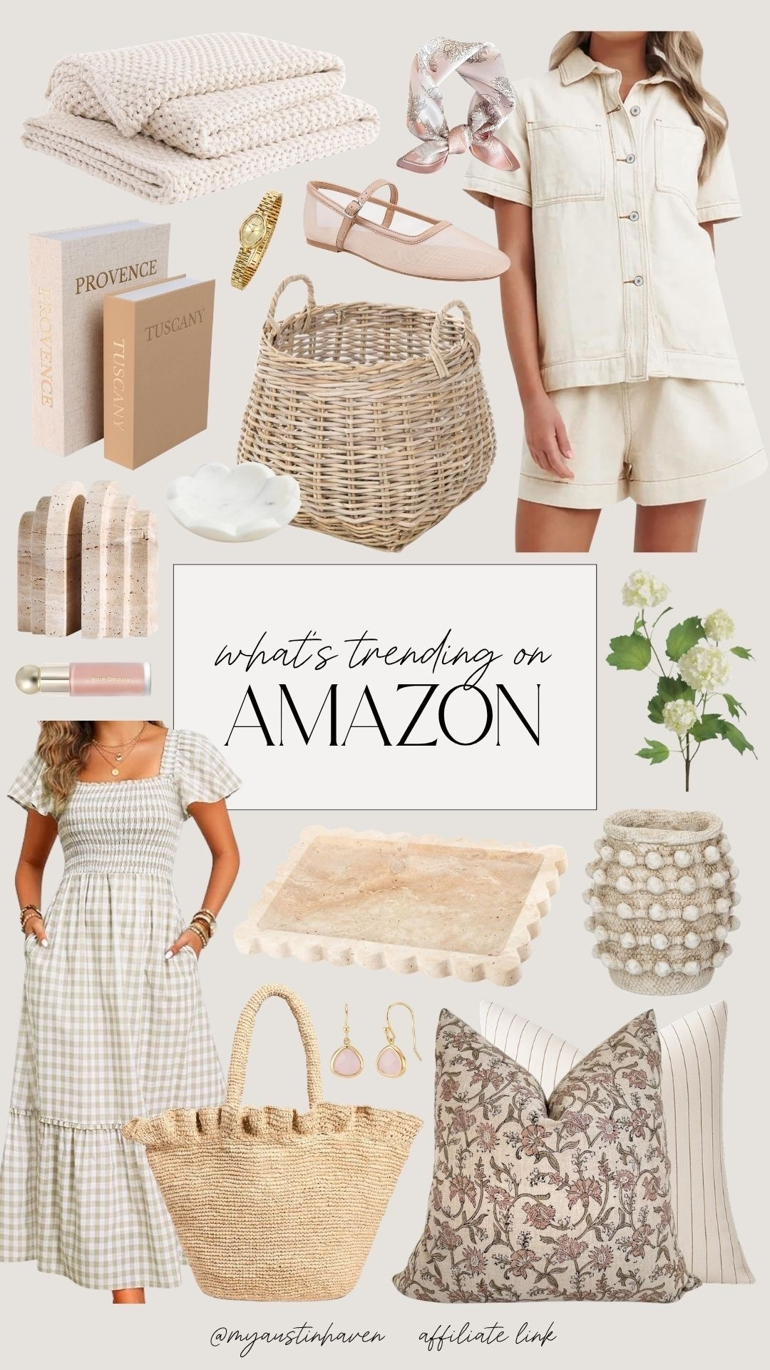 Amazon finds for that soft, elevated look. 🌸 Think natural textures, feminine details and pieces that make your home + outfits feel more put together.

Amazon trending finds, amazon best sellers, amazon favorites, neutral lifestyle finds, amazon home and fashion, woven home decor, casual neutral outfits, everyday style finds, amazon must haves, timeless style pieces, natural texture decor, affordable lifestyle finds, amazon curated finds, minimal home decor, soft neutral aesthetic

#LTKHome #LTKPlusSize #LTKSeasonal