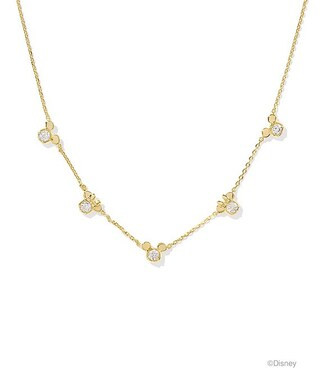 Kendra Scott Disney / Kendra Scott Gold Mickey Mouse & Minnie Mouse Strand Collar Necklace | Dill... | Dillard's