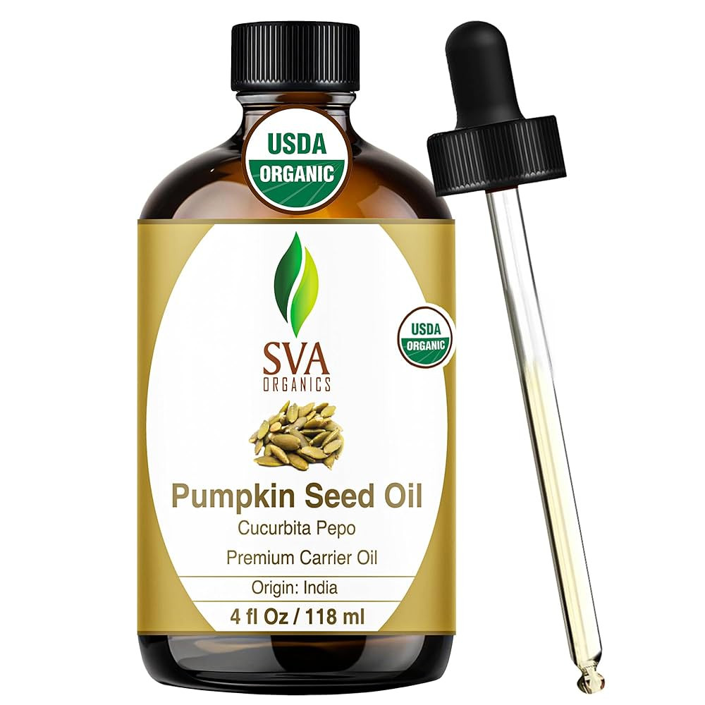 SVA Pumpkin Seed Oil Organic - 4 Fl Oz – 100% Natural Cold Pressed Organic Pumpkin oil - for Fa... | Amazon (US)