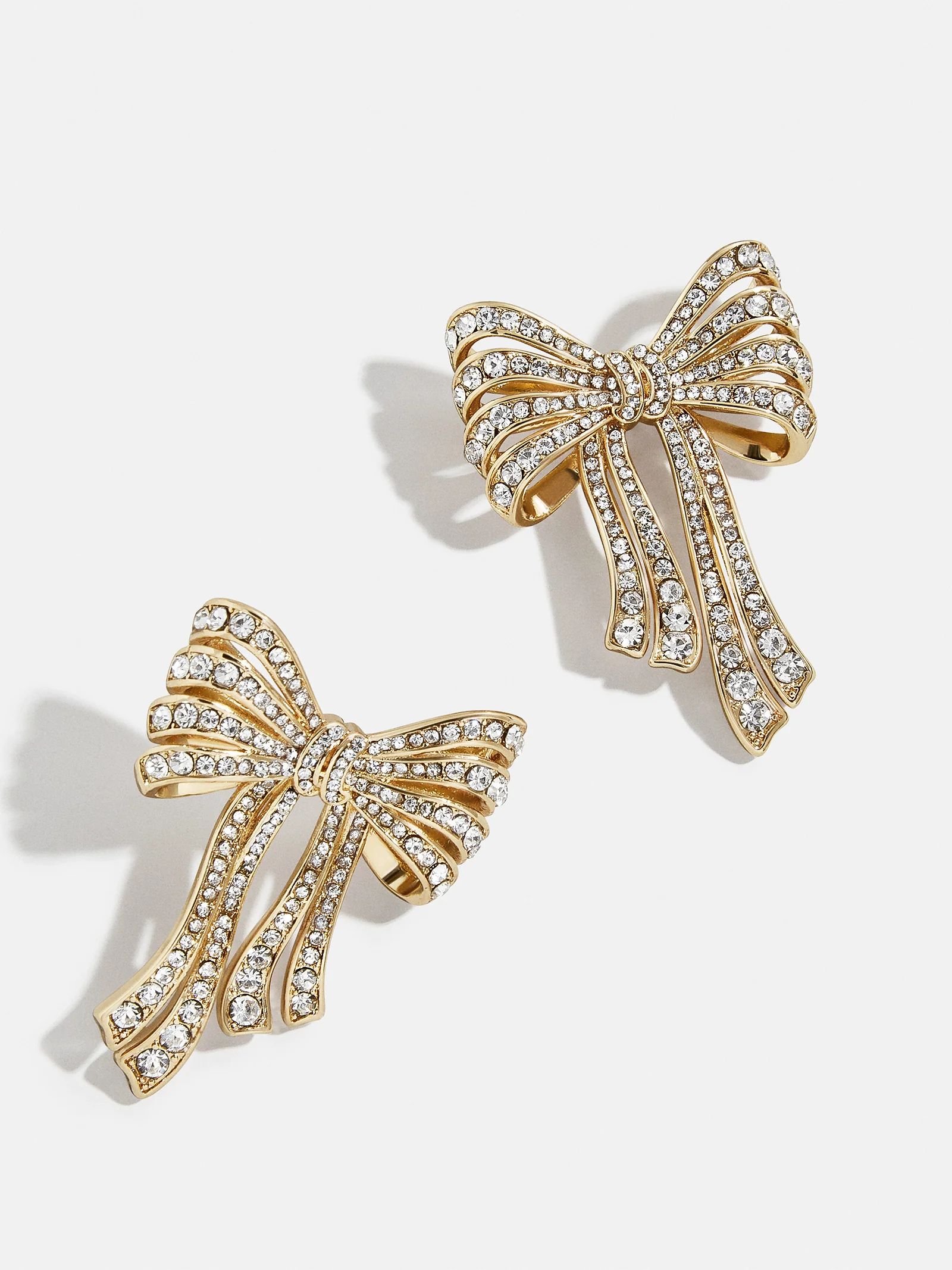 That's A Wrap Earrings - Clear/Gold | BaubleBar (US)