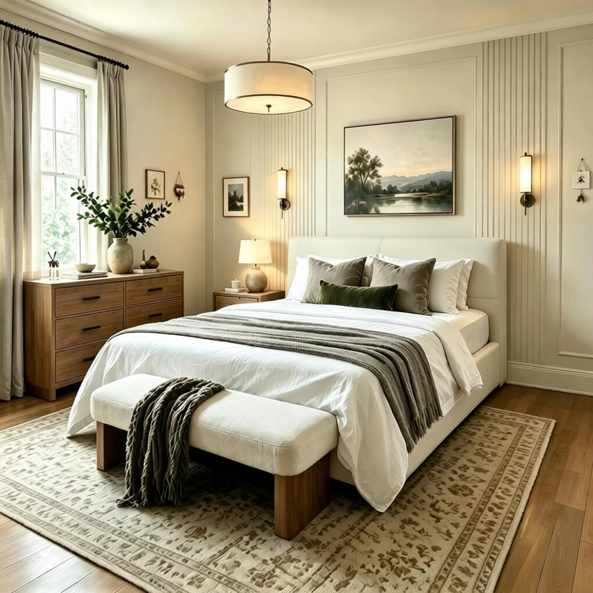 Wane Wide-Edge Upholstered Bed With Wooden Slats | Wayfair North America