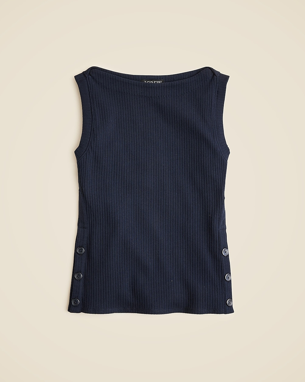 Premium rib side-button top | J. Crew US