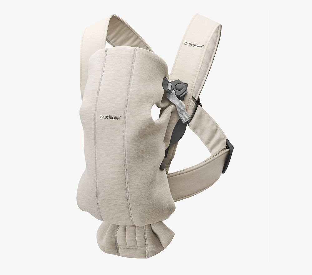 BABYBJORN Baby Carrier Mini 3D Jersey, Light Beige | Pottery Barn Kids
