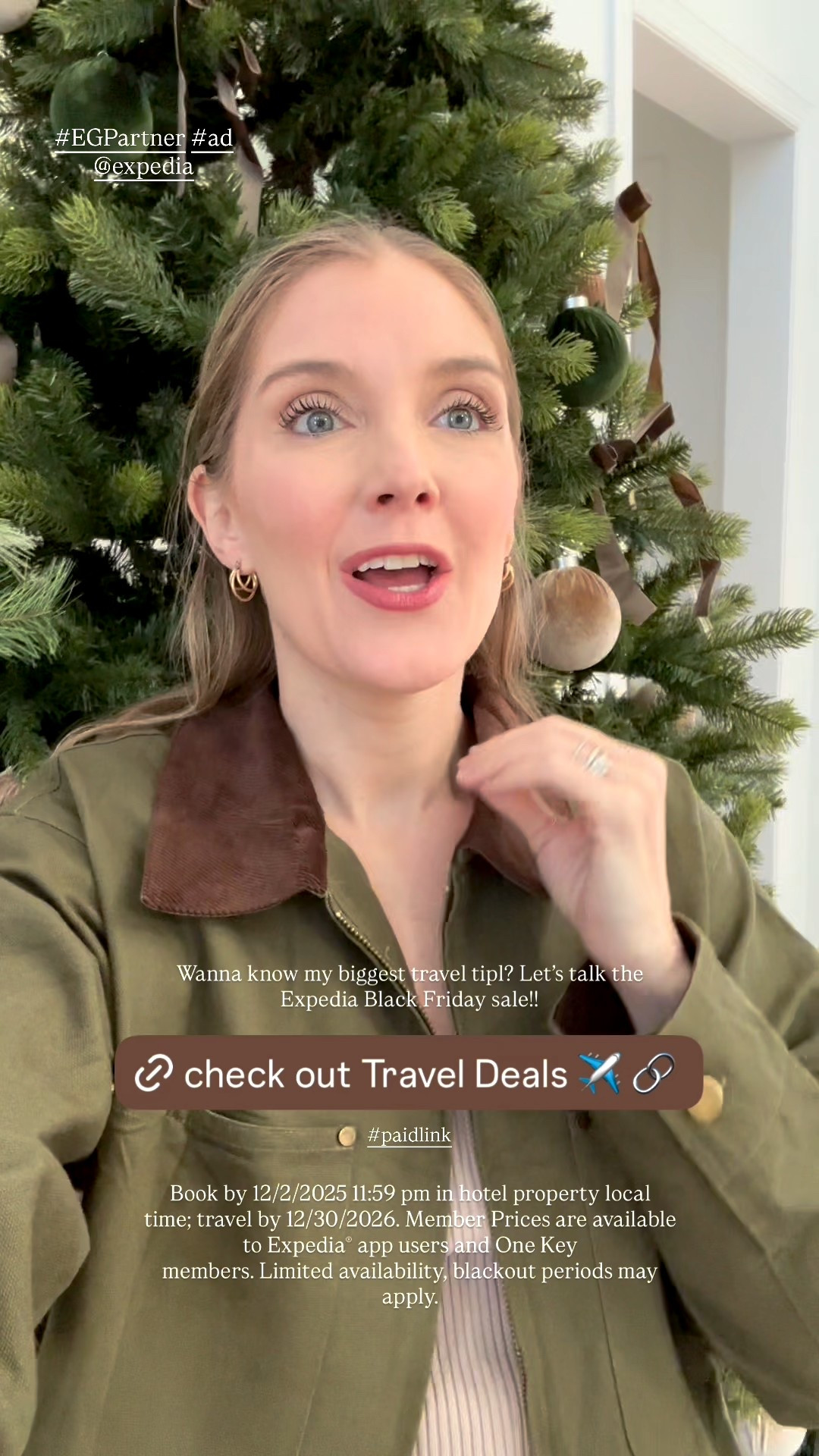#EGPartner #ad I’m so excited to be teaming up with @Expedia to share the hottest deals for your hotel and accommodation bookings. We use it to book our travel and it’s amazing! This is the best time of the year to take advantage of these deals. Book by 12/2/2025 11:59 pm in hotel property local time; travel by 12/30/2026. Member Prices are available to Expedia® app users and One Key members. Limited availability, blackout periods may apply.
