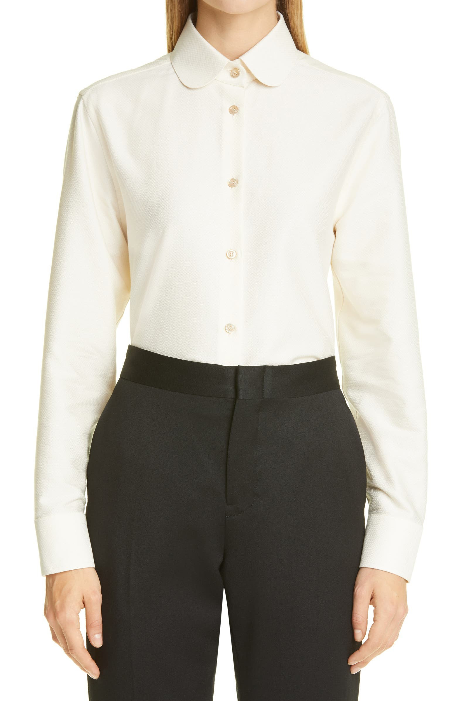 Cotton Voile Long Sleeve Blouse | Nordstrom