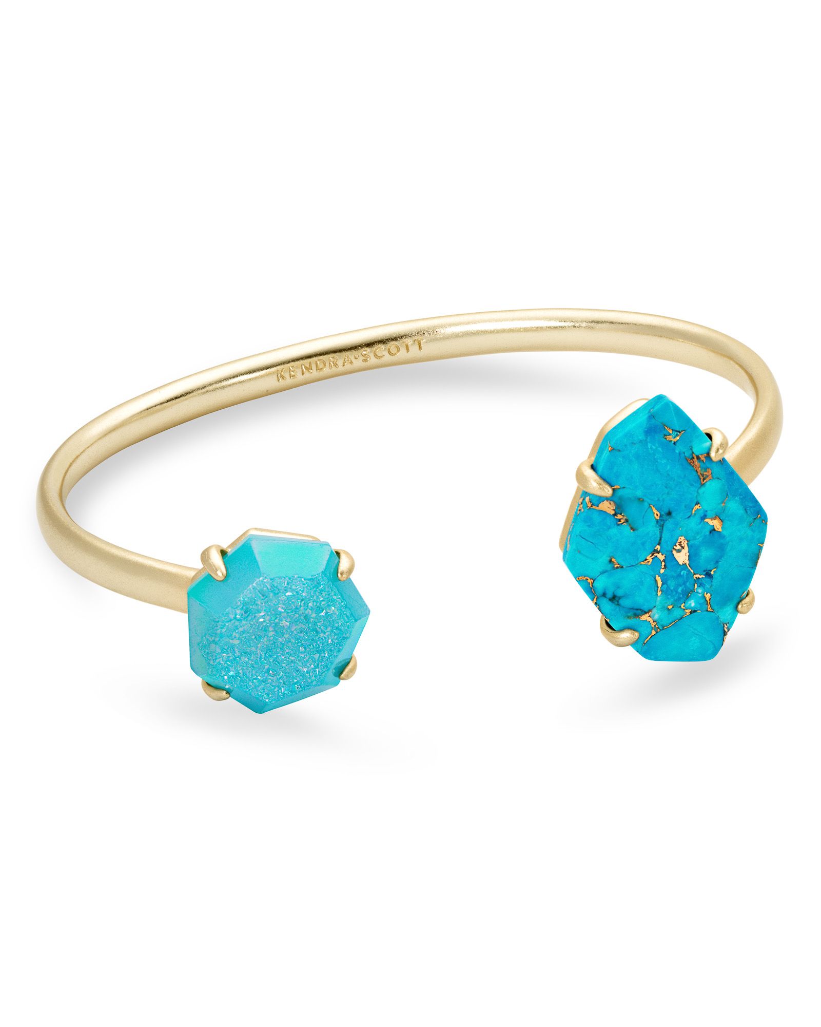 Cynthia Gold Cuff Bracelet in Blue Mix | Kendra Scott