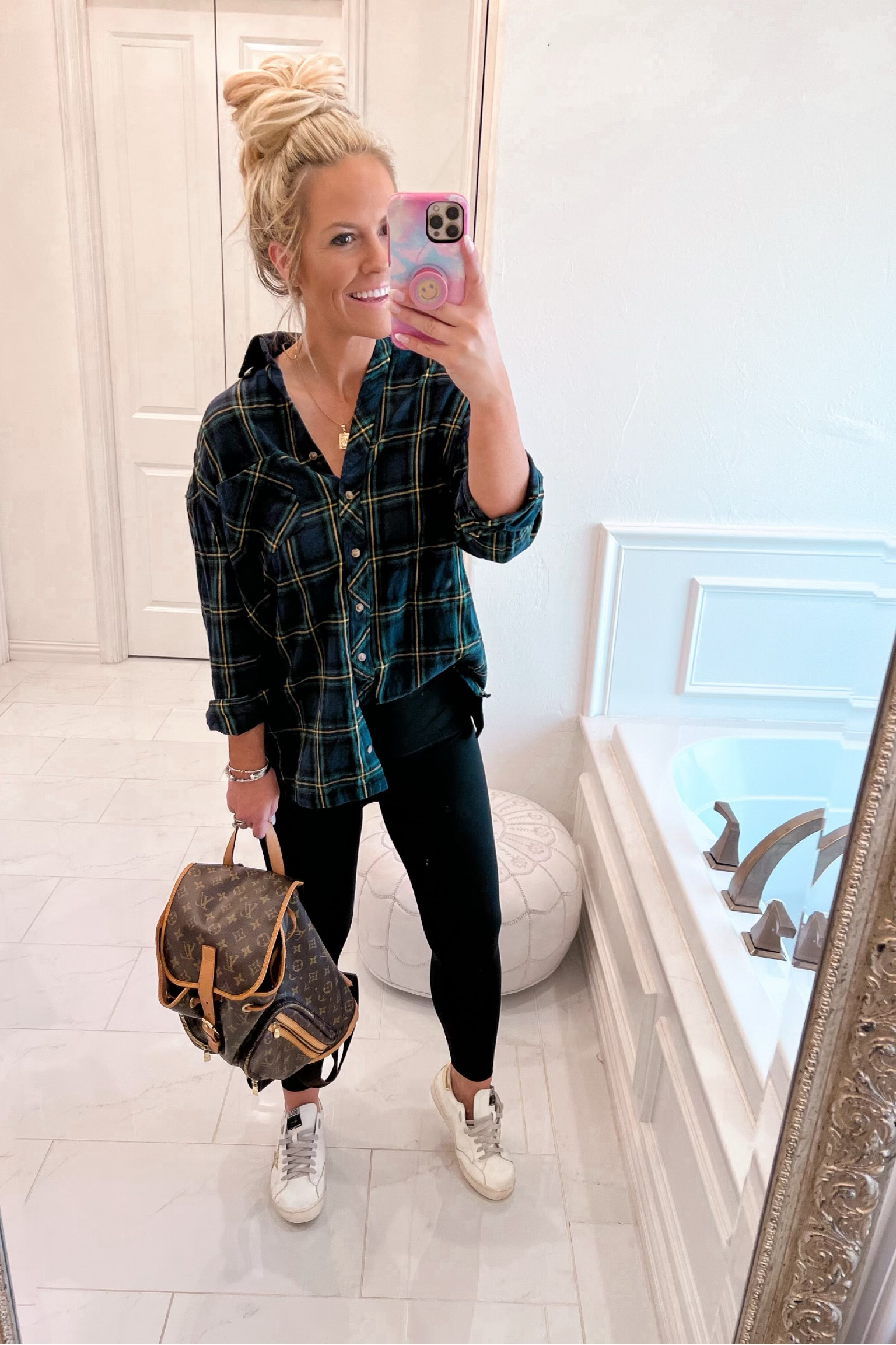  Once you try spanx leggings there is no going back!!💯🎉 We have seriously been obsessed with these leggings ever since we first tried them years ago! The absolute best! Run tts and are so versatile! These are the regular leggings! 

#LTKtravel #LTKstyletip
