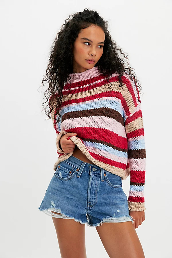 Opal Rollneck Knit Stripe Sweater | Free People (Global - UK&FR Excluded)