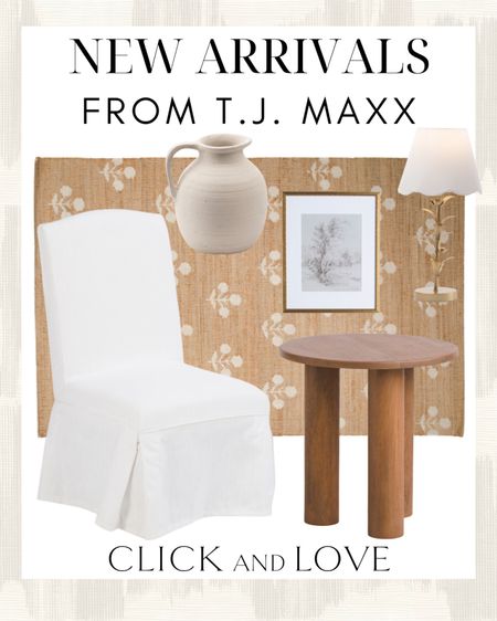 NEW Arrivals from T. J. Maxx! Loving this neutral palette of furniture and decor. I am loving this slipcovered dining chair!

Home decor, home finds, affordable furniture, budget friendly furniture finds, interiors, interior design, bedroom finds, outdoor stool, outdoor furniture, accent chair, natural rug, area rug, lighting, lamp, gold lamp, picture frame, matted frame, vase, pot, affordable decor, dining chair, dining room, side table, accent table, wooden accents 

#LTKHome #LTKStyleTip #LTKFindsUnder100