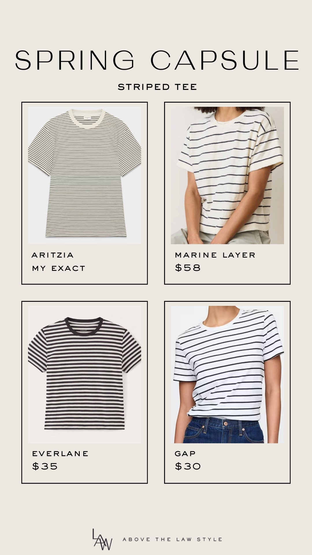 Spring Capsule: Striped Tee

#LTKFindsUnder100 #LTKStyleTip #LTKFindsUnder50