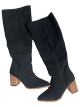 'Cynthia' Heeled Knee High Suede Leather Boots (2 Colors) | Goodnight Macaroon