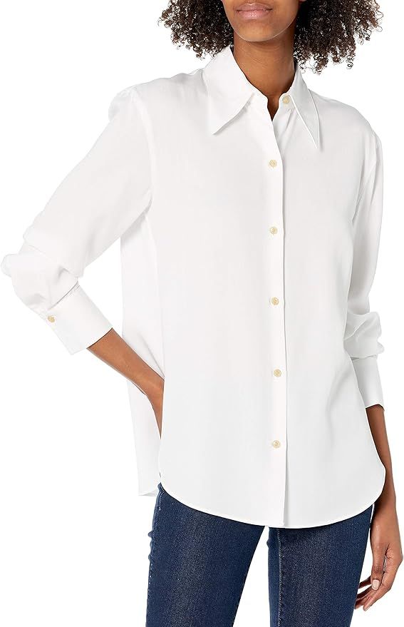 Vince Women's Shaped Collar Shirt | Amazon (US)