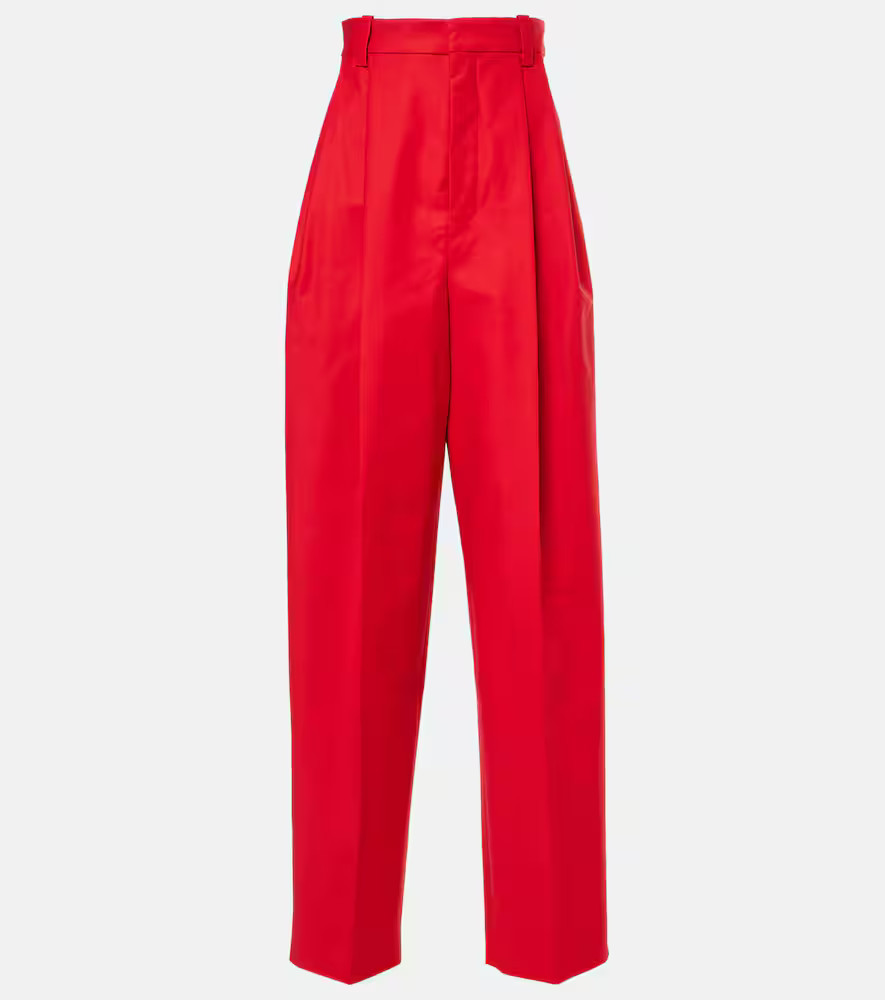 Jacquemus Curzio high-rise cotton-blend wide-leg pants | Mytheresa (US/CA)