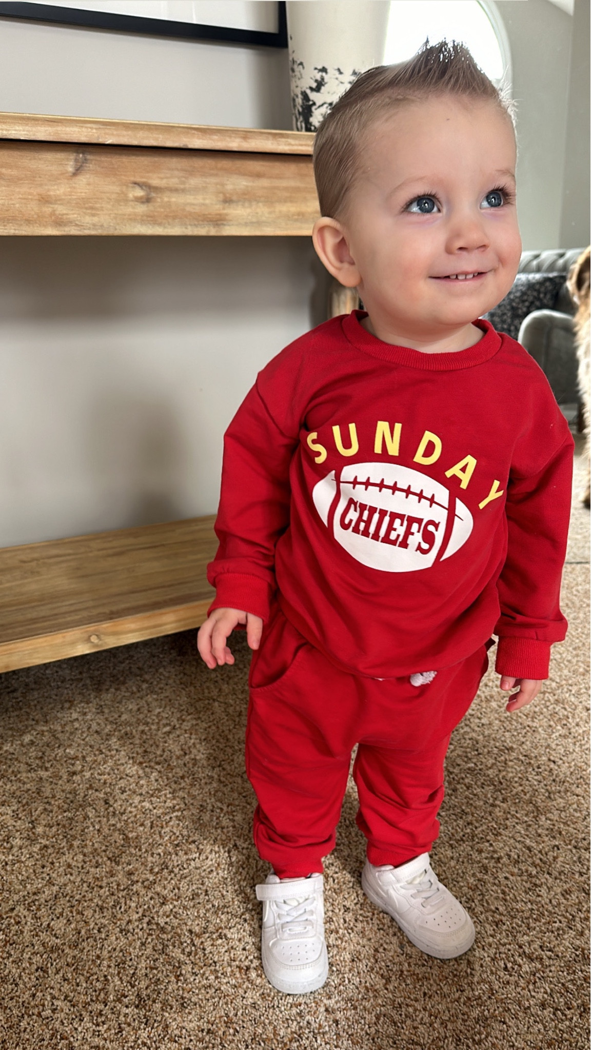 Crew’s Super Bowl OOTD 🏈 
Go Chiefs‼️

#LTKkids #LTKstyletip #LTKbaby