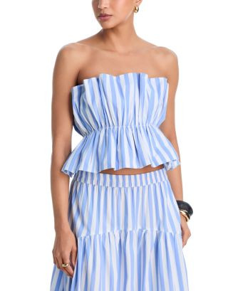 Striped Strapless Top - Exclusive | Bloomingdale's (US)