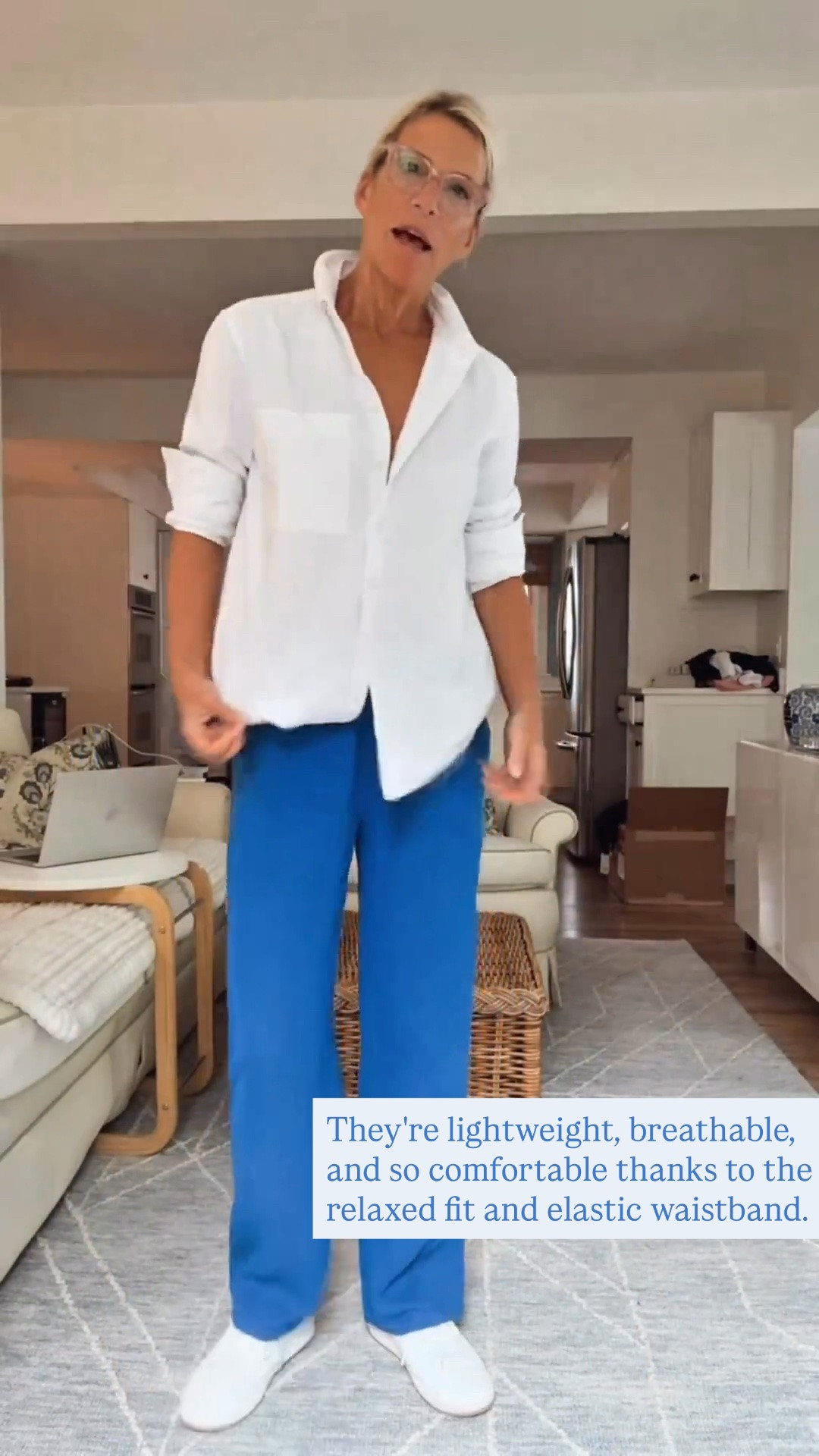 These pants are as comfortable as they are chic. The lightweight fabric, relaxed wide-leg silhouette, and elastic waistband make them perfect for travel, beach vacations, running errands, or lounging in style. They're one of those easy pieces you'll keep reaching for all season long.

❤️ Heart = Support my posts
📌 Save = Get sale & restock alerts
🛍️ Follow me on LTK for more effortless style inspiration.

#LTKootd #LTKSeasonal #LTKOver40