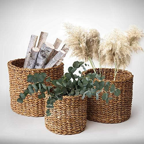 Napa Home & Garden Seagrass Small Round Baskets, Set of 3 | Amazon (US)