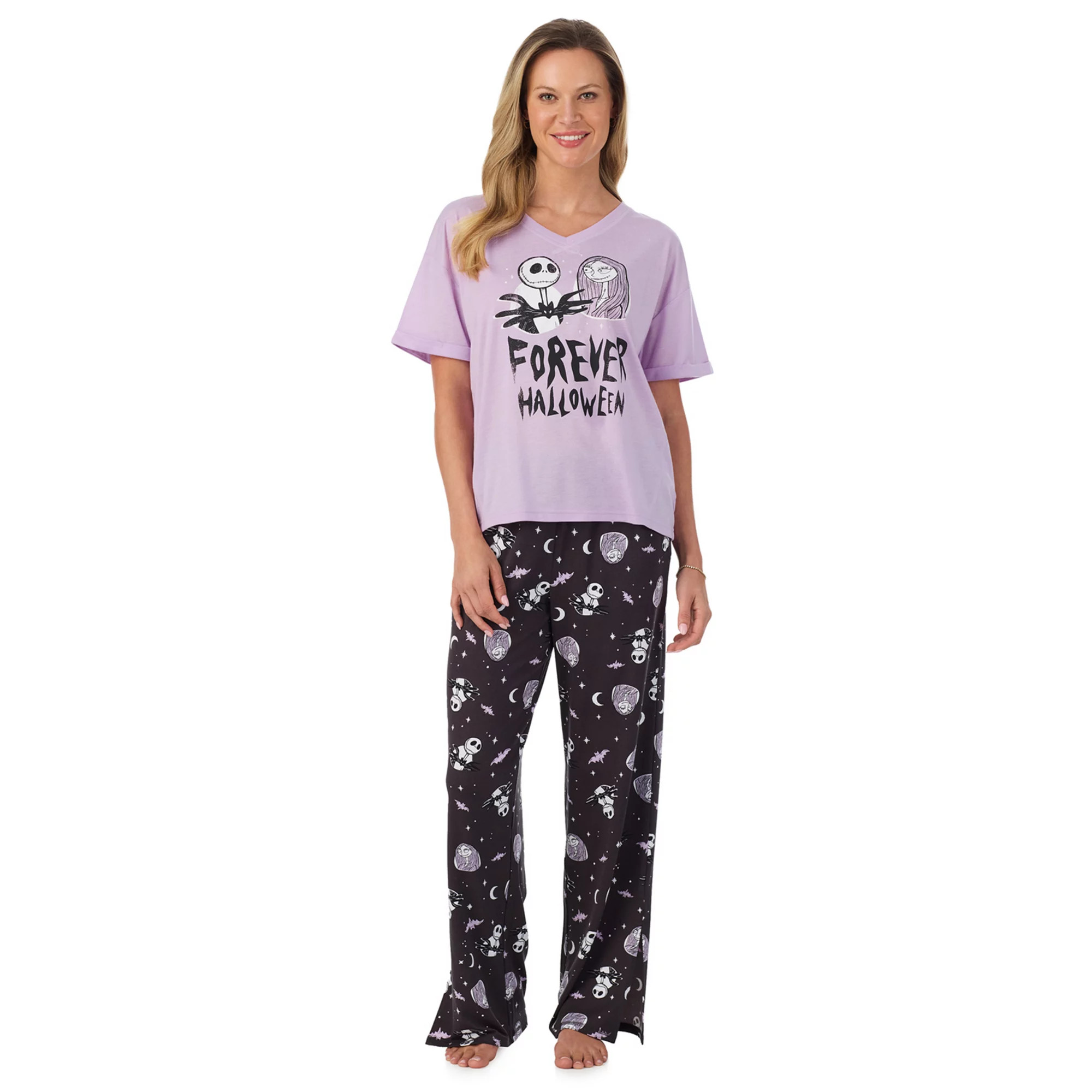 Women's Disney's The Nightmare Before Christmas Forever Halloween Pajama Top & Pajama Bottoms Set | Kohl's