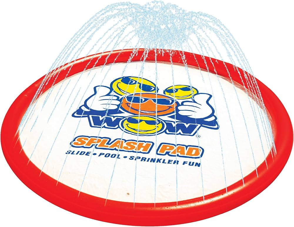 WOW Sports - Giant Super Splash Pad - 12 Feet Diameter Inflatable Splash Pad with Water Sprinkler... | Amazon (US)