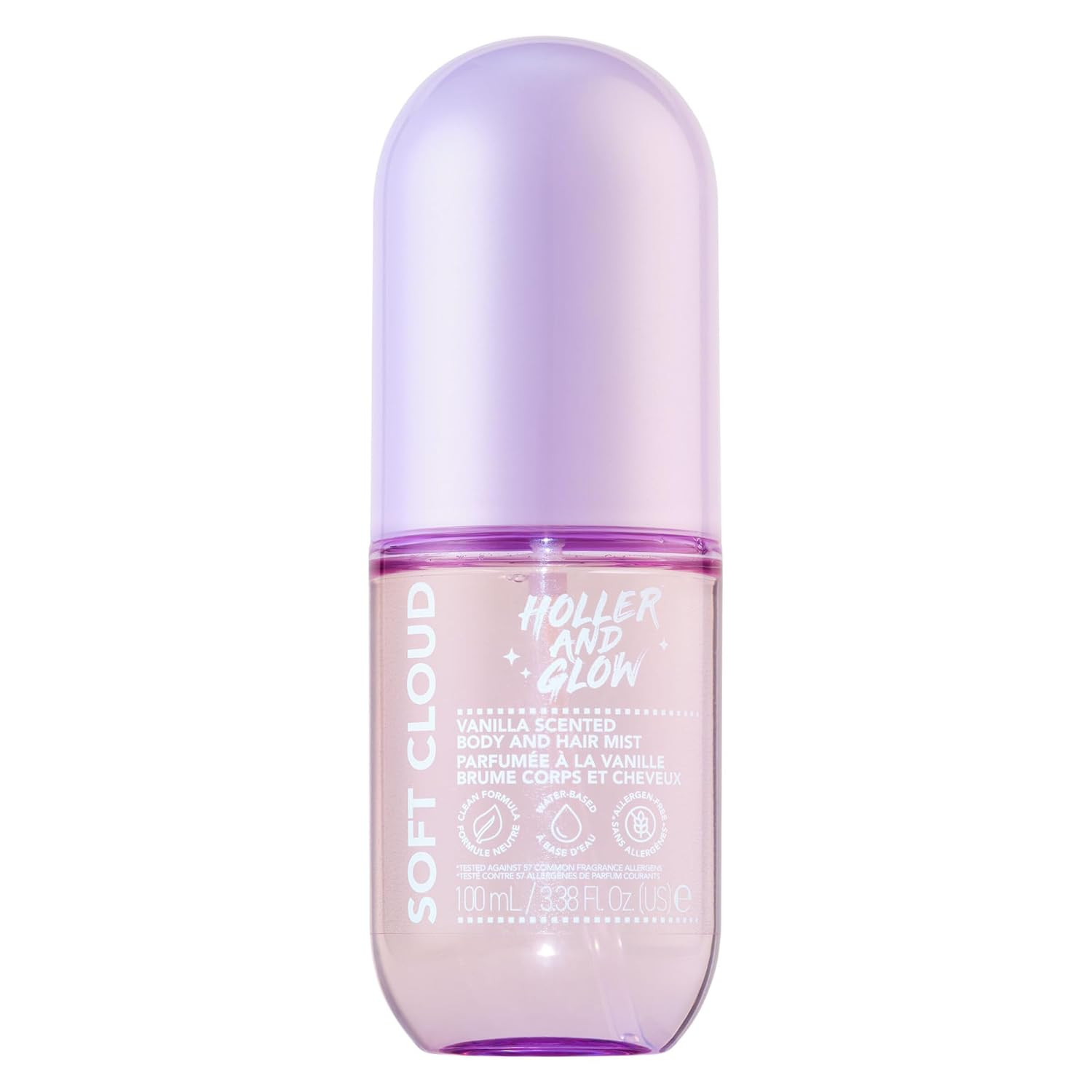 Holler Soft Cloud Vanilla Scented Body And Hair Mist, 3.38 Fl Oz | Amazon (US)