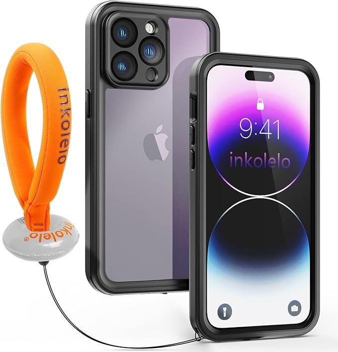 inkolelo Compatible with iPhone 14 Pro Max Waterproof Case, Built-in Screen Full-Body Protector w... | Amazon (US)