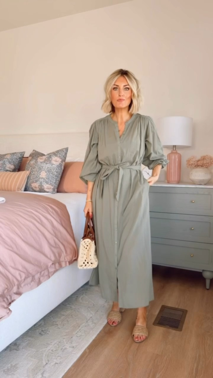 Love that this dress also comes in sage green! Such a pretty color for spring! Wearing XS. 

Loverly Grey, Target find, Target fashion, sage green maxi dress, linen dress, swim coverup, spring fashion, spring outfit ideas 

#LTKootd #LTKSeasonal #LTKTravel