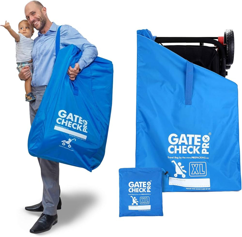 Gate Check PRO XL Double Stroller Bag for Airplane Travel | Extra Large & Ultra Durable Cover | P... | Amazon (US)
