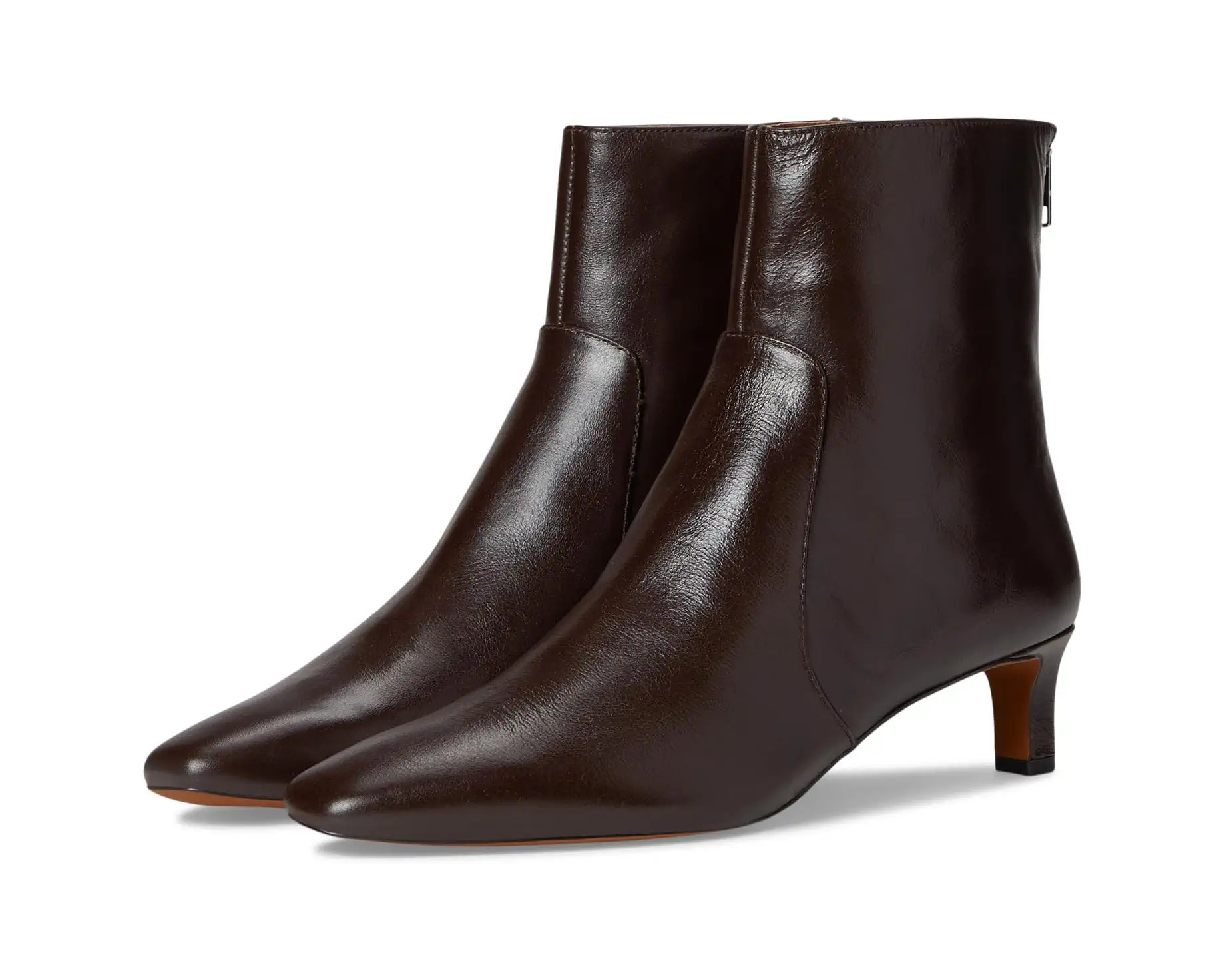 The Dimes Kitten-Heel Boot In Crinkle Leather | Zappos