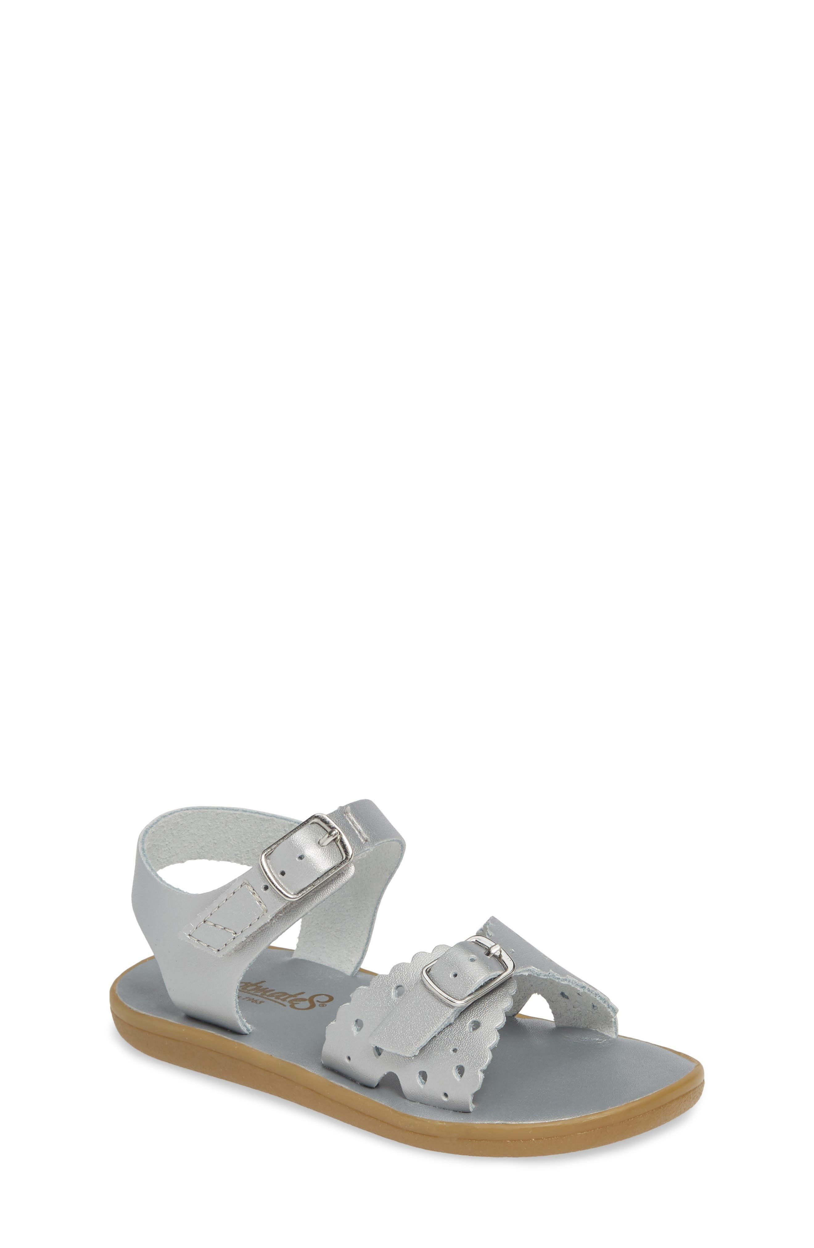 Footmates Ariel Waterproof Sandal in Silver at Nordstrom, Size 13 M | Nordstrom