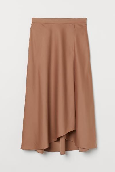 Calf-length Satin Skirt | H&M (US)