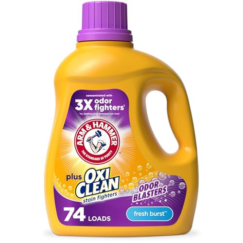ARM & HAMMER Plus OxiClean with Odor Blasters Liquid Laundry Detergent | Amazon (US)