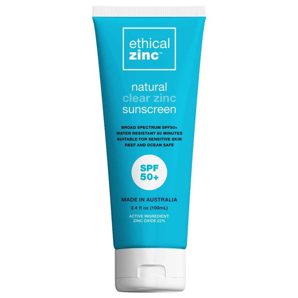 Ethical Zinc SPF 50+ Natural Clear Zinc Sunscreen Sensitive & Reef Safe - Australian Made | Amazon (US)
