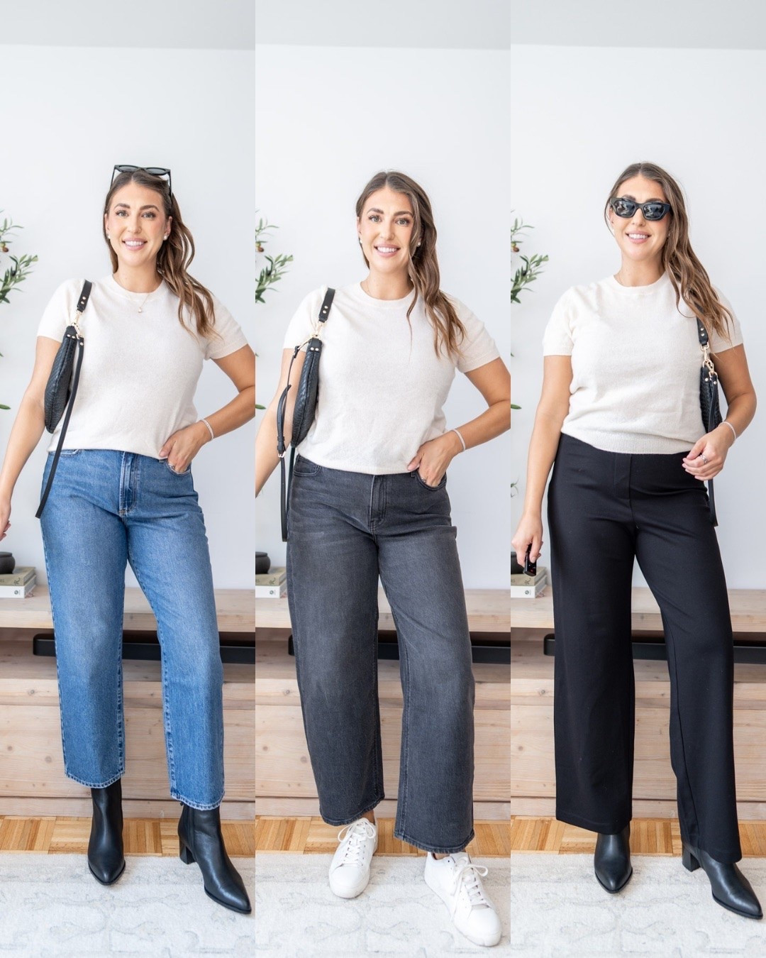 Three simple ways to style a classic short sleeve sweater for fall 🤍 Easy denim, gray jeans or black trousers make this such a versatile wardrobe staple.

fall outfit ideas, short sleeve sweater outfit, casual fall style, midsize fall fashion, size 14 outfit, size large fashion, everyday fall outfits

#LTKmomlife #LTKootd #LTKSeasonal