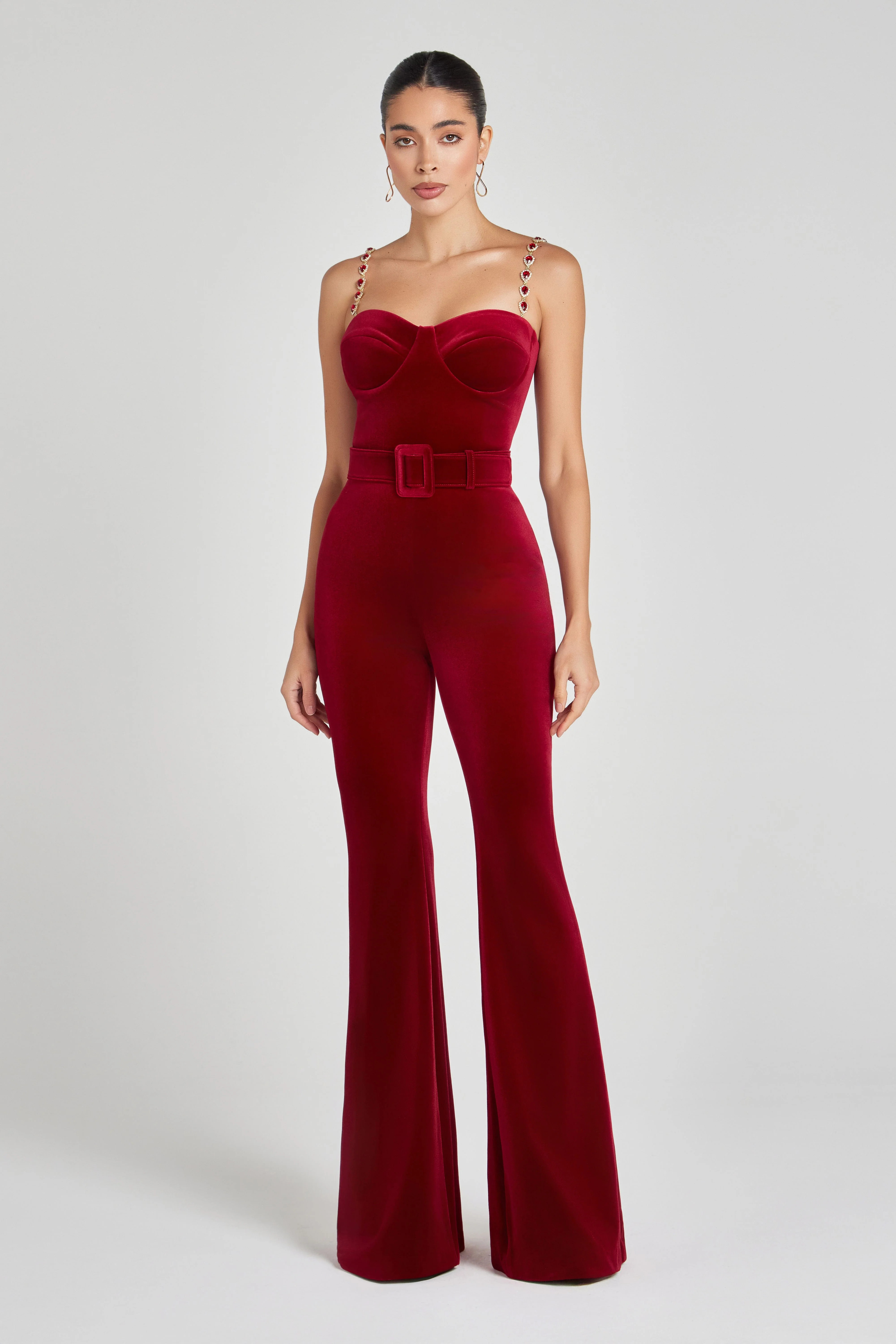 Harley Red Jumpsuit | Nadine Merabi