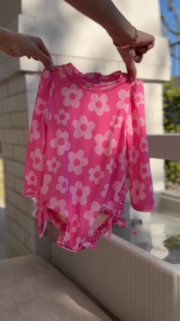 Gorgeous swimsuits for baby girl and our toddler! Fun prints, thick UPF 50+, and has a zipper for easy access. It’s been so fun to have them match this spring! @onequince #quincepartner

#LTKSwim #LTKKids #LTKBaby