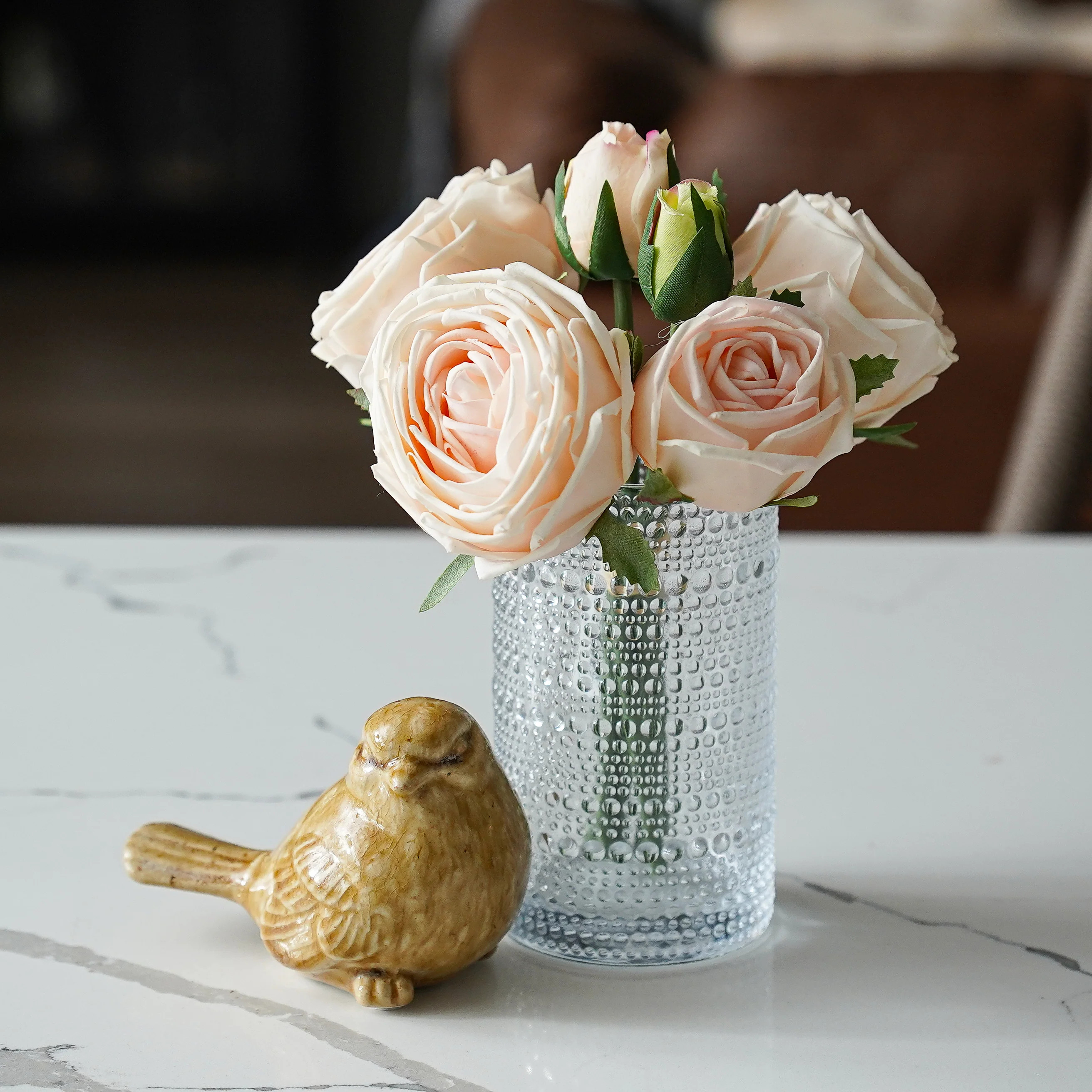 Real Touch Rose Bouquet | Champagne | MJHome