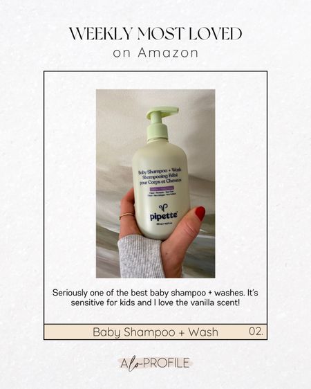 Weekly most loved on Amazon! Most popular items this week including this baby shampoo and wash! 