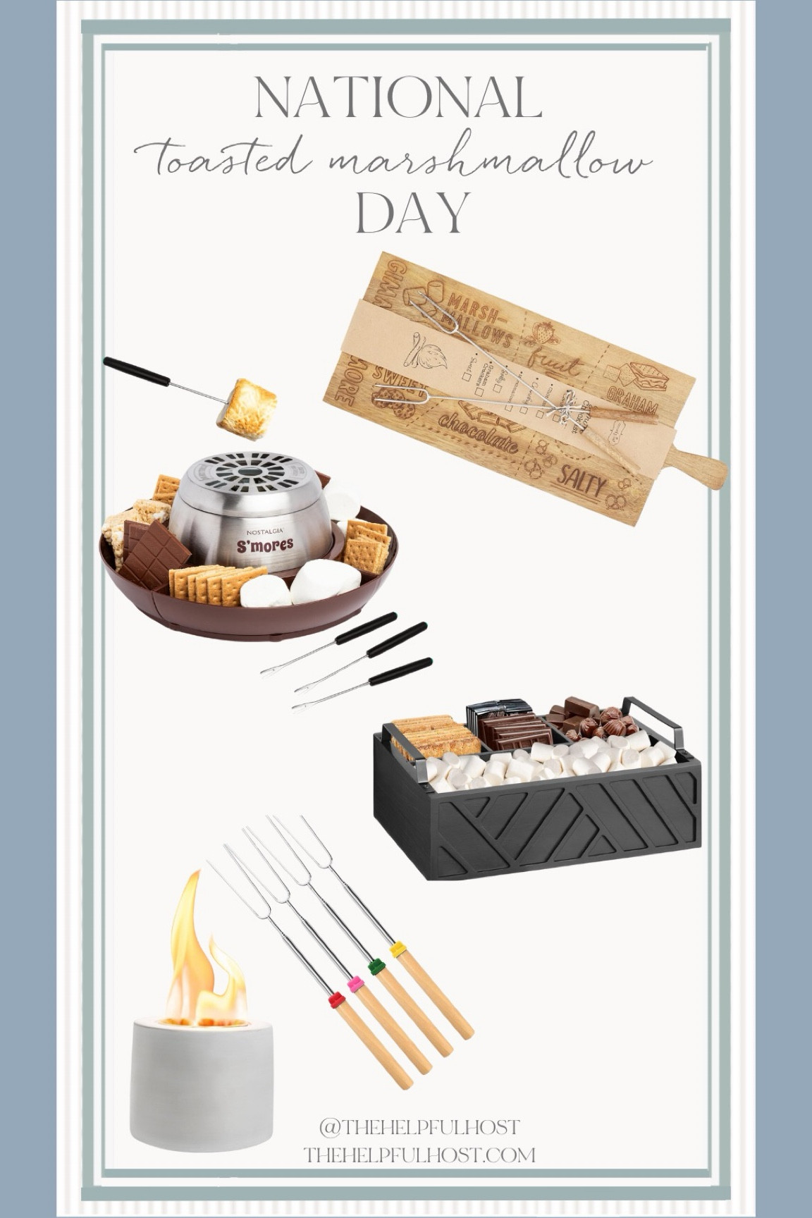 Happy National toasted marshmallow day! I say celebrate with smores! 