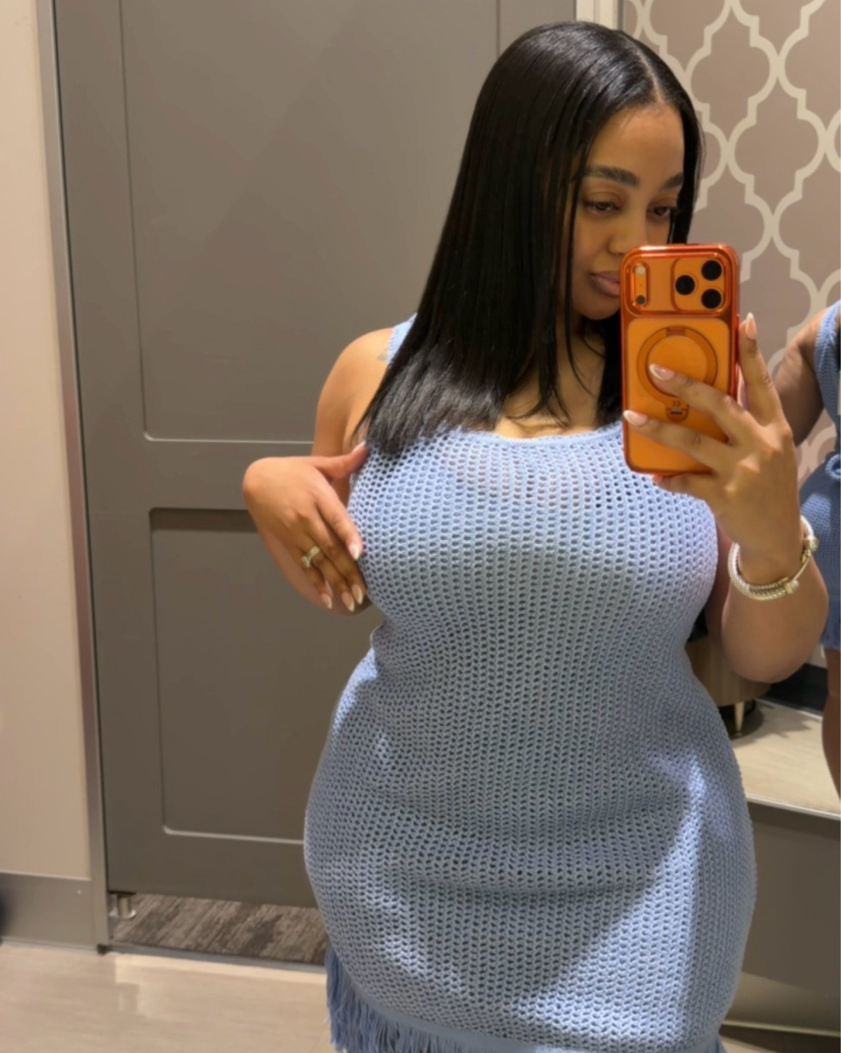 In love with this dress! It fit perfectly, definitely size down it’s stretchy! I’m wearing a size small 🩵

#LTKdayinmylife #LTKgrwm #LTKootd