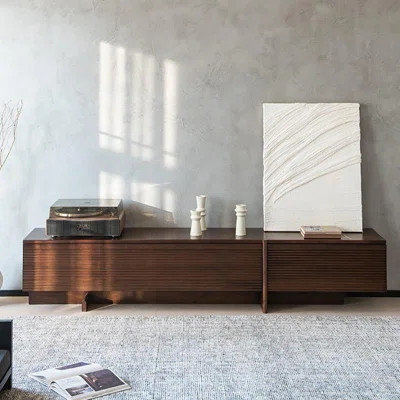 Black walnut simple modern TV cabinet | Wayfair North America