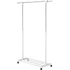 Whitmor Deluxe Adjustable Garment Rack - Rolling Clothes Organizer - White and Chrome | Amazon (US)