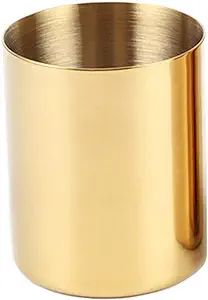 MultiBey Golden Pen Holder Simple Gold Mini Vase (Gold) | Amazon (US)