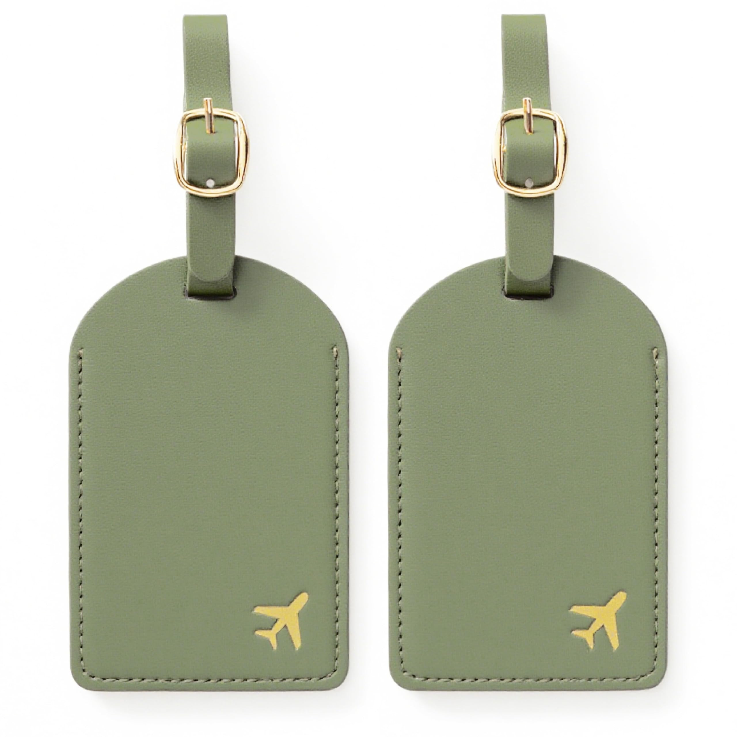 Amazon.com: toTravelGear Luggage Tags for Suitcases,2 Pack PU Leather Privacy Protection Bag Tags... | Amazon (US)