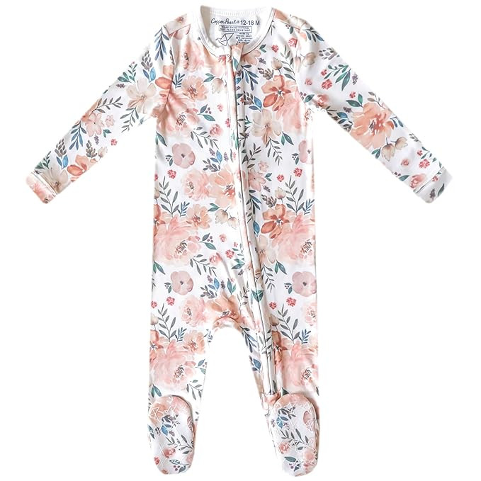 Copper Pearl Zip-Up Footie Baby Pajamas: Ultra-Soft Boys Pajamas and Girls Pajamas, Premium Knit ... | Amazon (US)