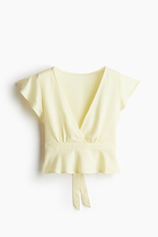 H & M - Bluse aus Leinenmix - Gelb - Damen | H&M (DE, AT, CH, NL, FI)